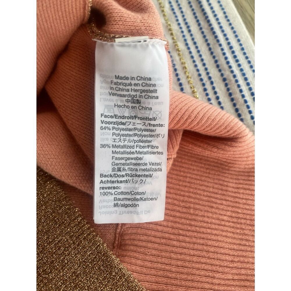 J. Crew Collection Long Cardigan Double Knit Lurex Pink Size Small NWT - Picture 14 of 16